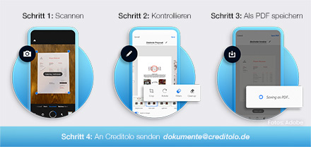 So benutzen Sie die Adobe Scan App